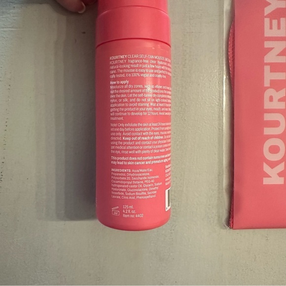 Kourtney Kellar Medium Clear Self-Tan Mousse & Application Mitt NWT - Picture 4 of 8